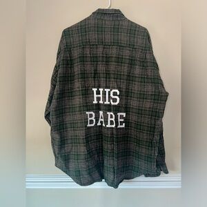 His babe Hubs & Hers flannel